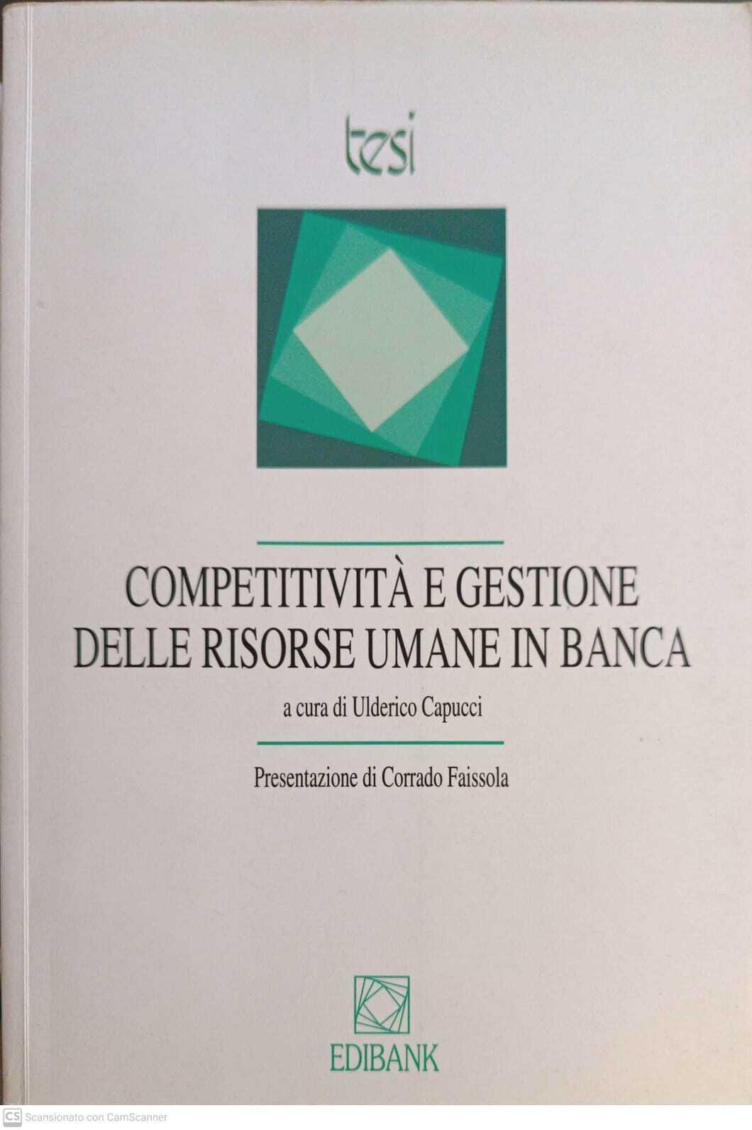 Competitività e gestione delle risorse umane in banca