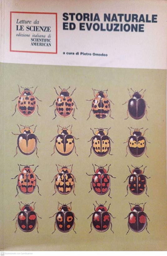 Storia naturale ed evoluzione - Pietro Omodeo - copertina