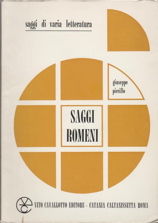 Saggi Romeni - copertina