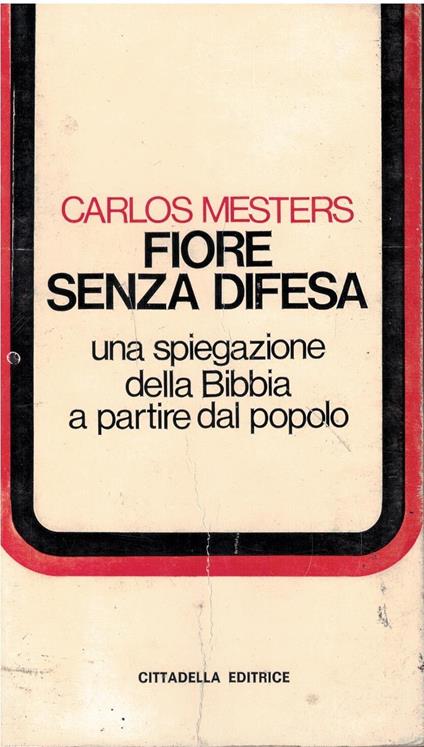 FIORE SENZA DIFESA. Una spiegazione della Bibbia a partire dal popolo - copertina
