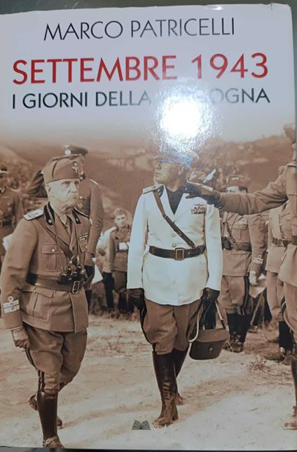Settembre 1943 i giorni della vergogna - Marco Patricelli - copertina