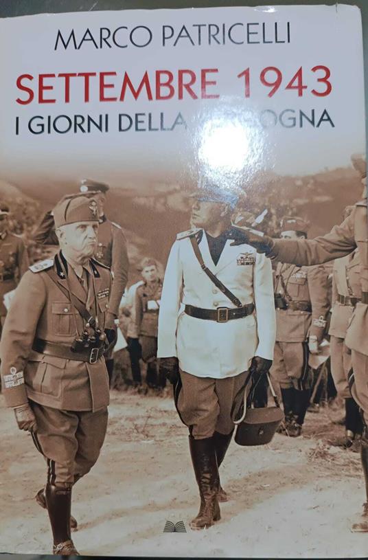 Settembre 1943 i giorni della vergogna - Marco Patricelli - copertina