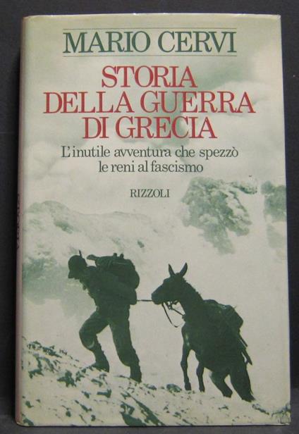 Storia della guerra di Grecia - Mario Cervi - copertina