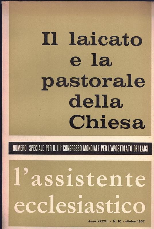 Il laicato e la pastorale della Chiesa - copertina