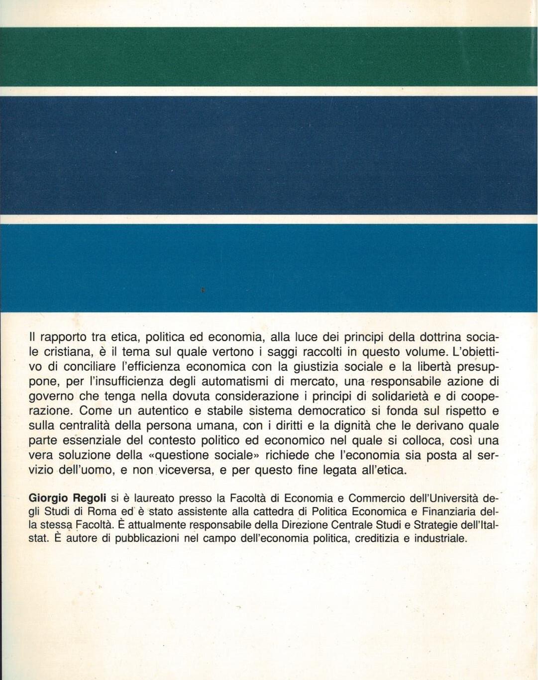 Etica,politica ed economia-Saggi di filosofia sociale e di politica economica