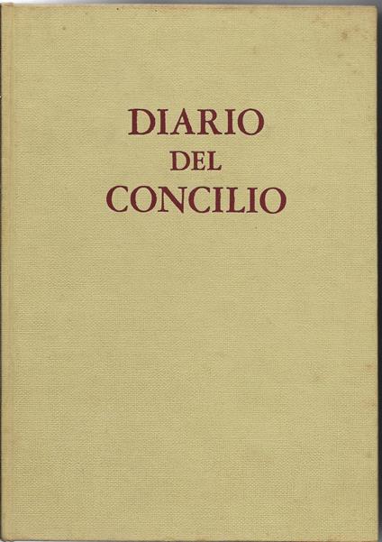 Diario del concilio - copertina