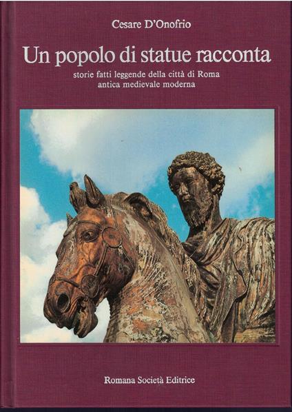 Un popolo di statue racconta - Cesare D'Onofrio - copertina