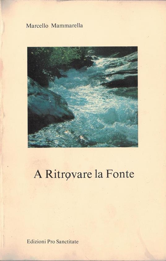 A ritrovare la Fonte - copertina