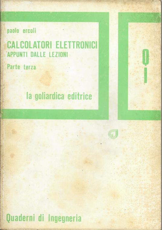 Calcolatori Elettronici - Appunti Dalle Lezioni - - copertina