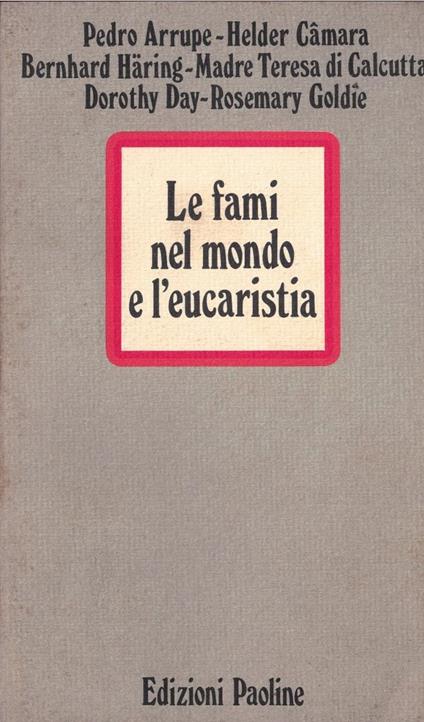 Le fami nel mondo e l'eucarestia - copertina