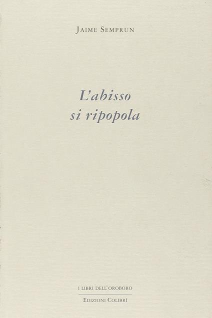 L' abisso si ripopola - copertina