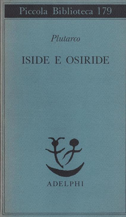 Iside e Osiride - Plutarco - copertina