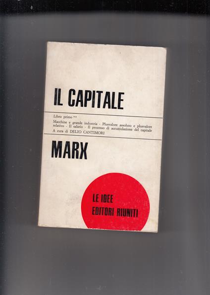 Il capitale. 5 volumi - Karl Marx - copertina