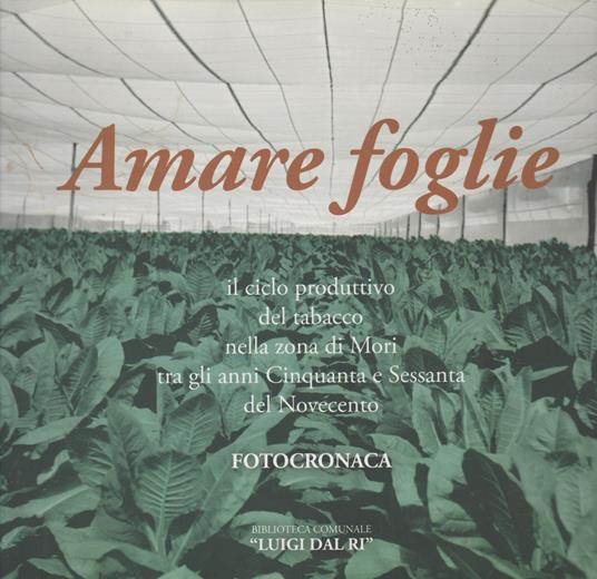AMARE FOGLIE la produzione del tabacco a MORI tra '50 e '60 - copertina