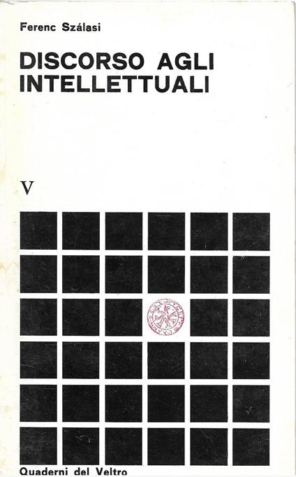 Discorso Agli Intellettuali - copertina