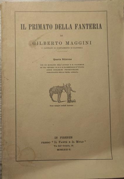 Il Primato Della Fanteria - copertina