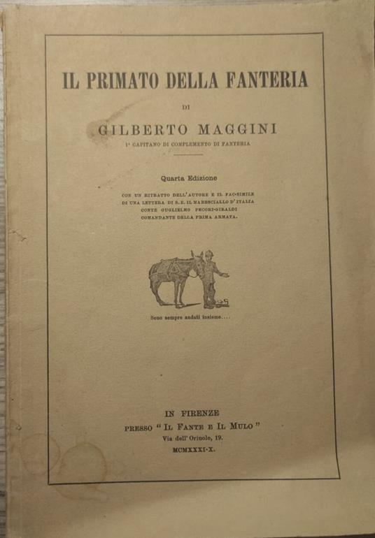 Il Primato Della Fanteria - copertina