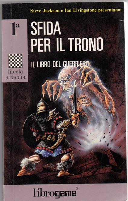 Sfida per il trono. 2 volumi. Vol 1a "Il libro del guerriero". Vol1b "Il libro del mago" - copertina