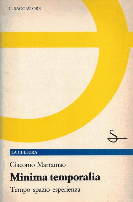 Minima temporalia - Giacomo Marramao - copertina
