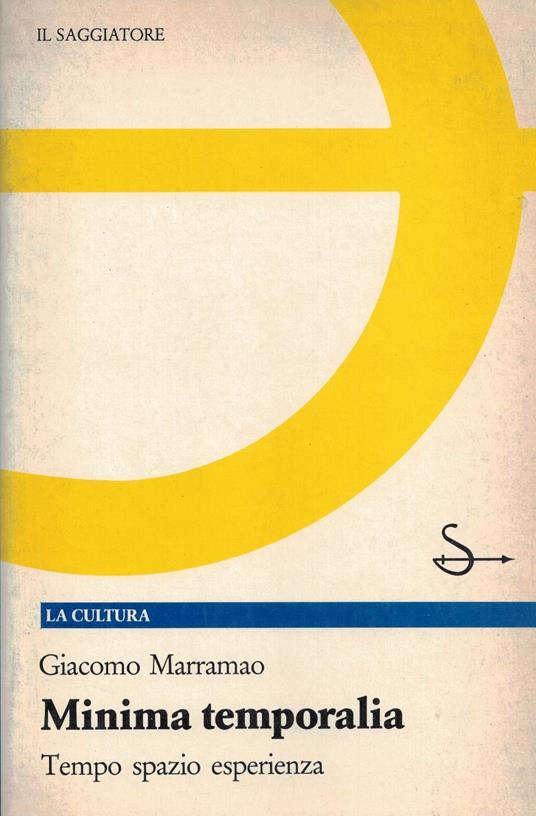Minima temporalia - Giacomo Marramao - copertina