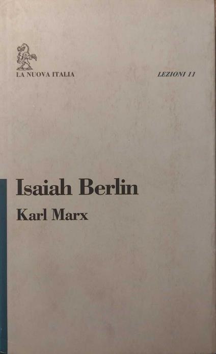 Carl Marx - Isaiah Berlin - copertina
