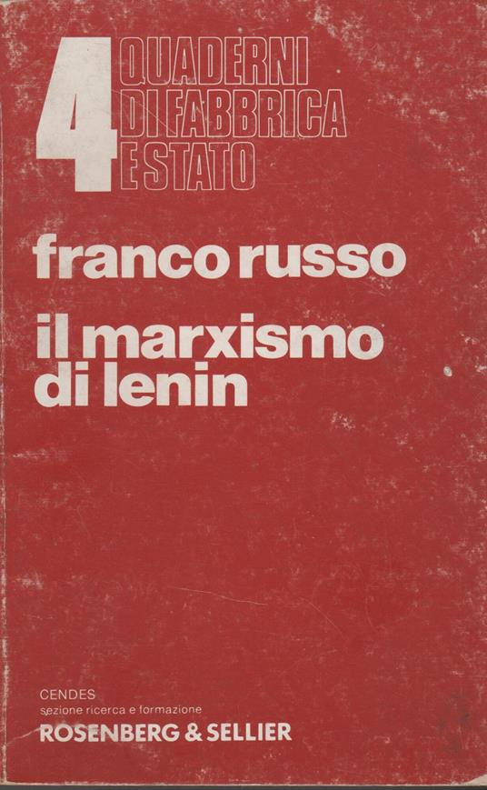Il Marxismo di Lenin - copertina