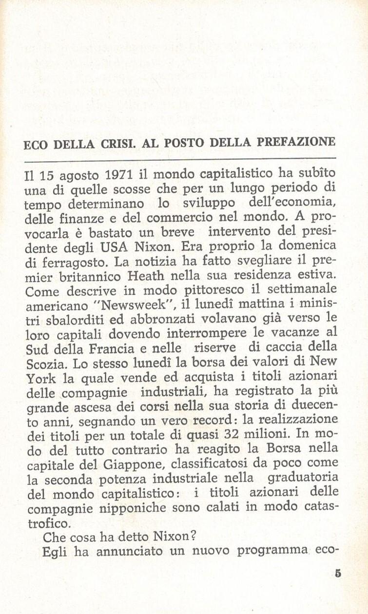 Inasprimento Della Crisi Valutaria Del Capitalismo Il Parere Degli Studiosi Sovietici Sulle Sue Cause E La Sua Sostanza