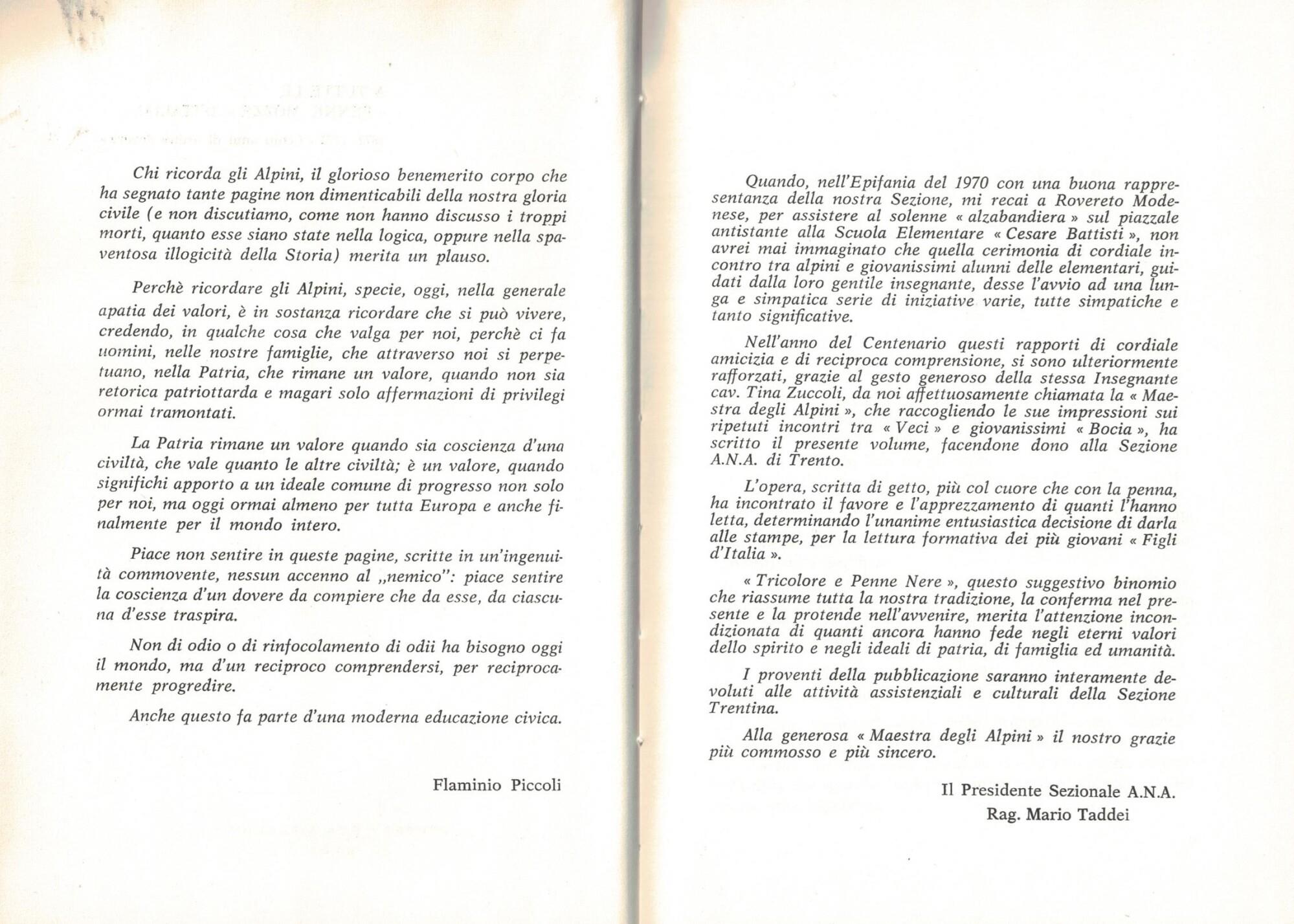 Tricolore e penne nere