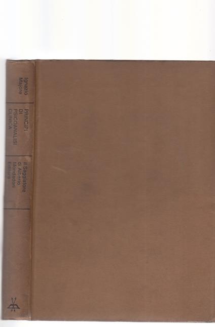 Principi di psicoanalisi clinica - Ignazio Majore - copertina
