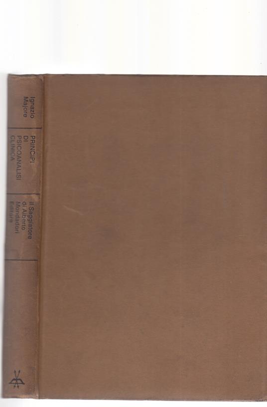 Principi di psicoanalisi clinica - Ignazio Majore - copertina