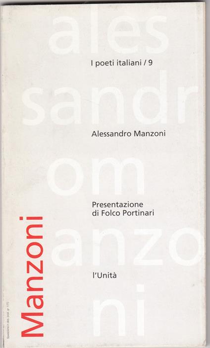 Alessandro Manzoni - copertina
