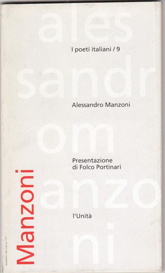 Alessandro Manzoni - copertina