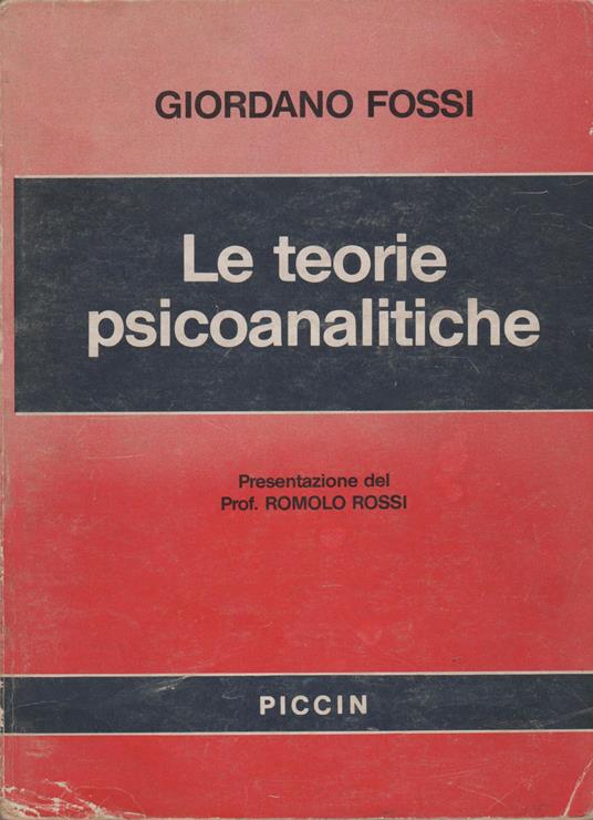 Le Teorie Psicoanalitiche - Giordano Fossi - copertina