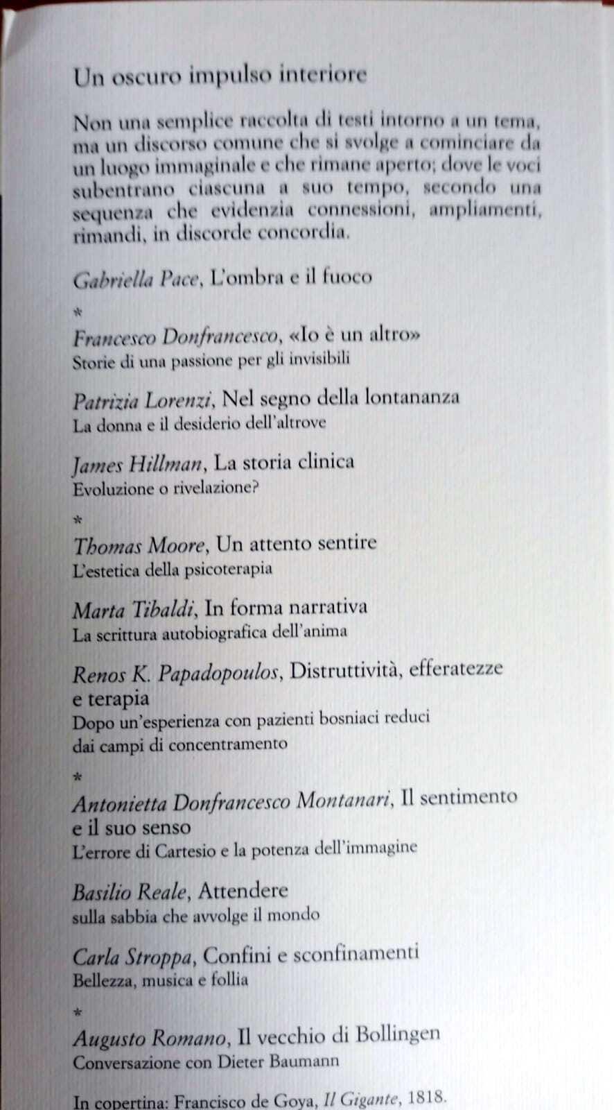 IL TRIDENTE. SAGGI Anima. Un oscuro impulso interiore