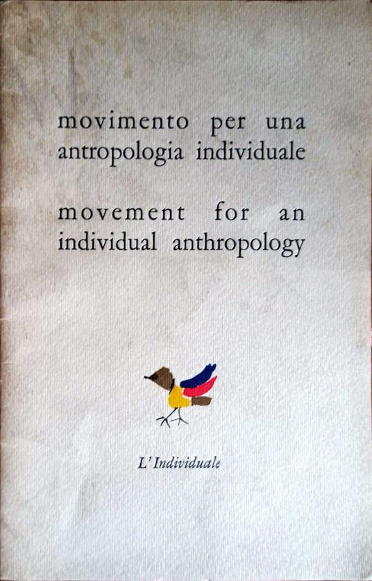 Movimento per una antropologia individuale - copertina