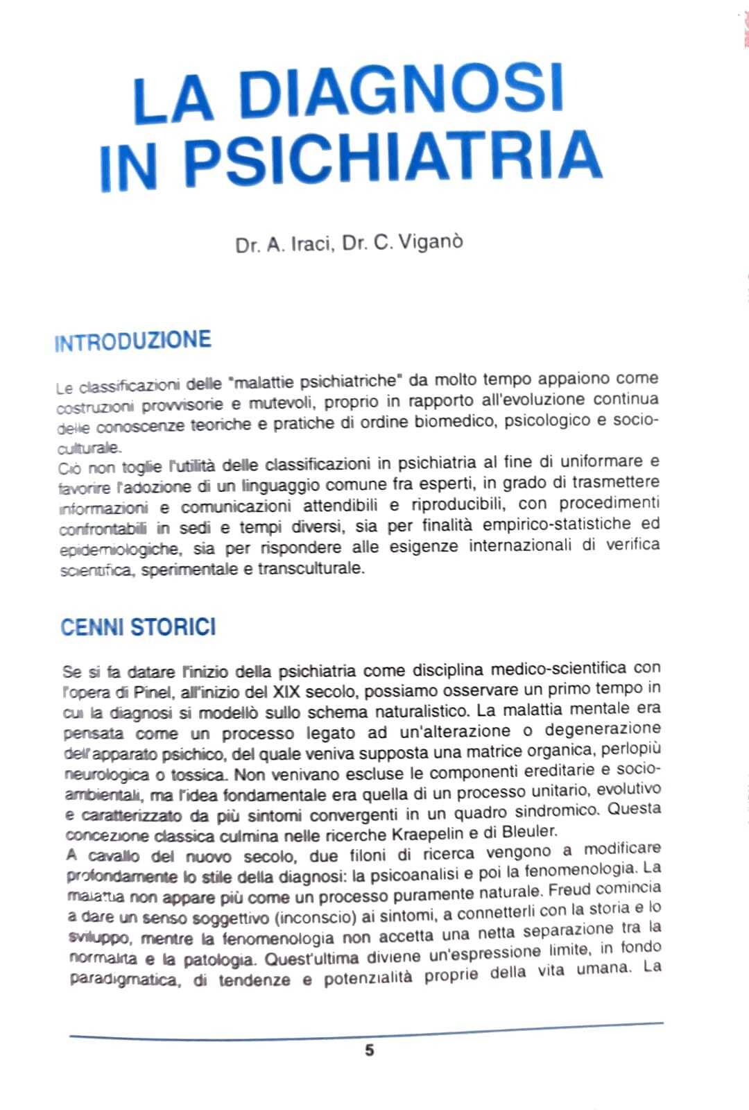 Le Diagnosi In Psichiatria