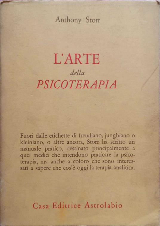 L' arte della psicoterapia - Anthony Storr - copertina