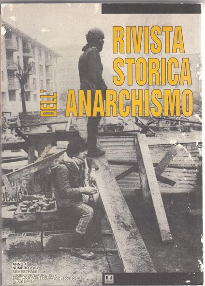 Rivista storica dell'anarchismo. Anno 4 numero 2 - copertina