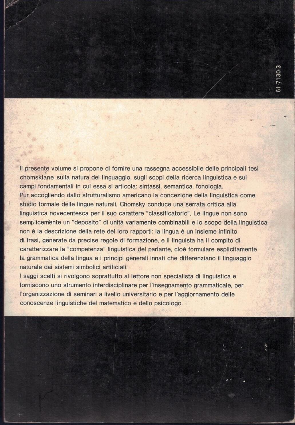 La grammatica trasformazionale. Saggi espositivi
