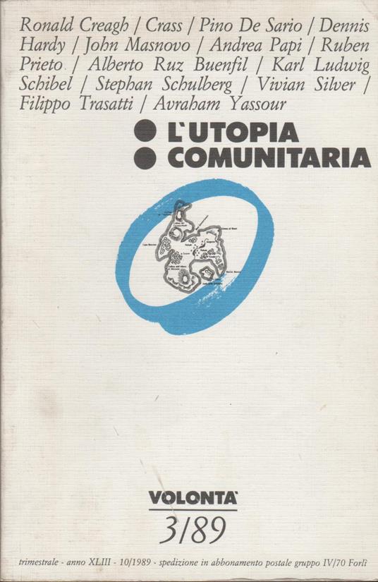 L' utopia comunitario Volontà 3/89 - copertina