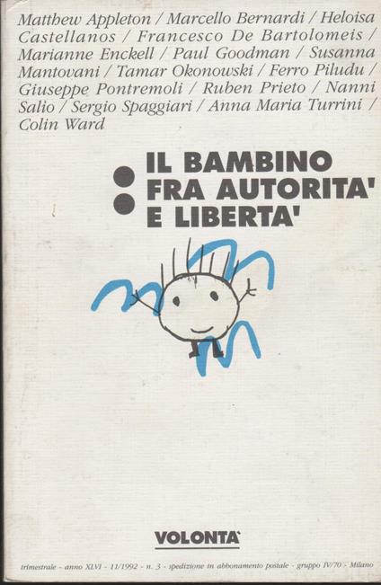 Il bambino fra autorita' e liberta' - copertina