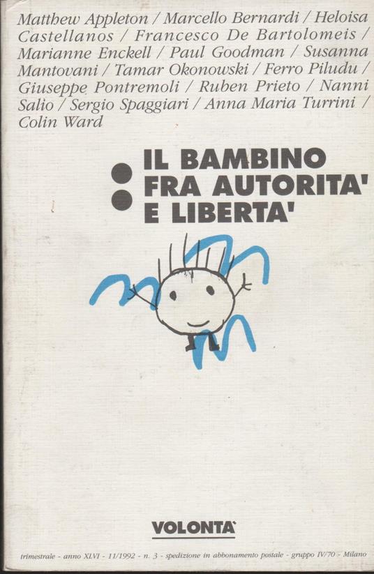 Il bambino fra autorita' e liberta' - copertina