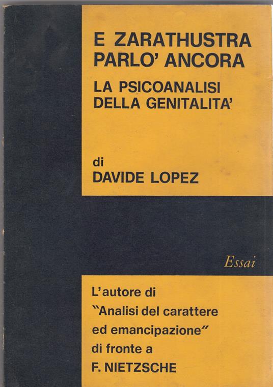 E Zarathustra parlo' ancora - copertina