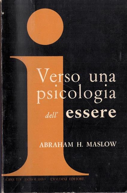 Verso una psicologia dell'essere - copertina