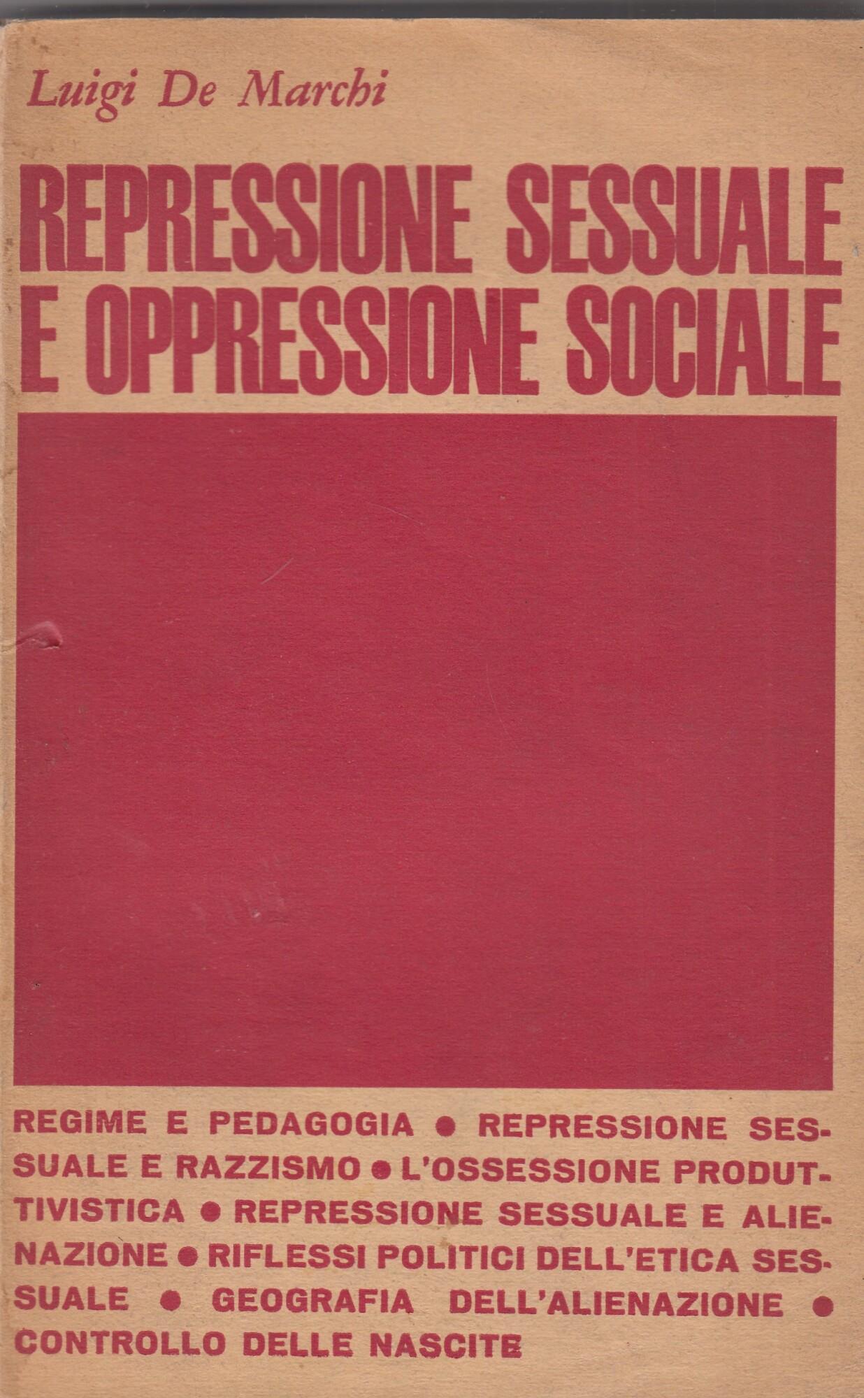 Repressione sessuale e oppressione sociale