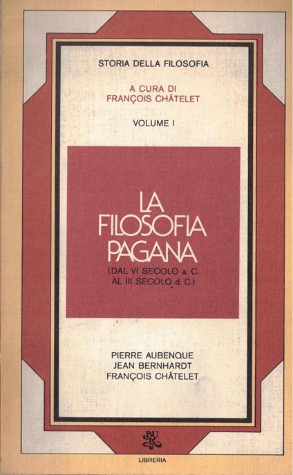 La filosofia pagana - copertina