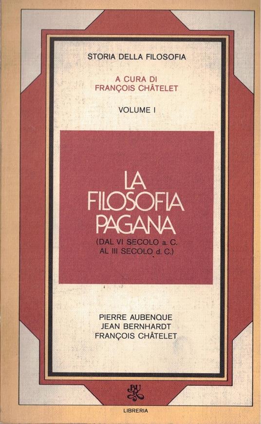 La filosofia pagana - copertina