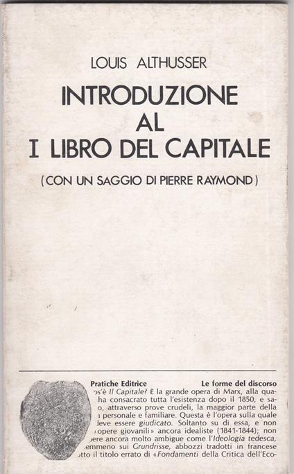 Introduzione al 1° libro del Capitale - Louis Althusser - copertina