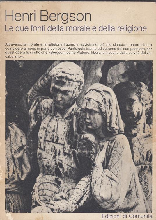 Le due fonti della morale e della religione - Henri Bergson - copertina