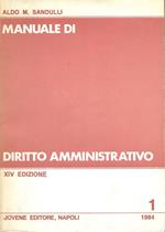 Manuale Di Diritto Amministrativo - Tomo I - Ii -